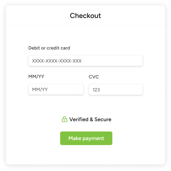 Receive online payments